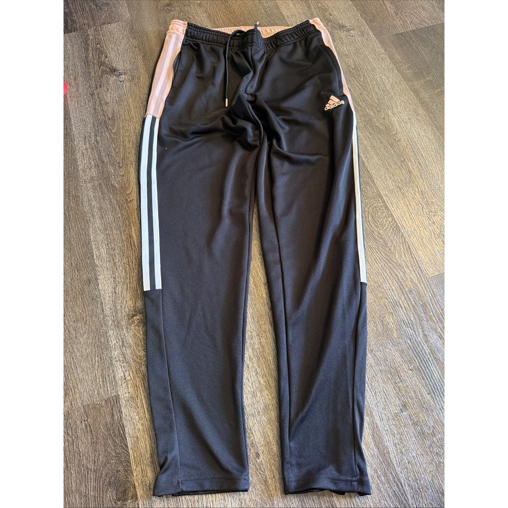 Adidas Tiro Track Pants Black/Pink Medium Ladies